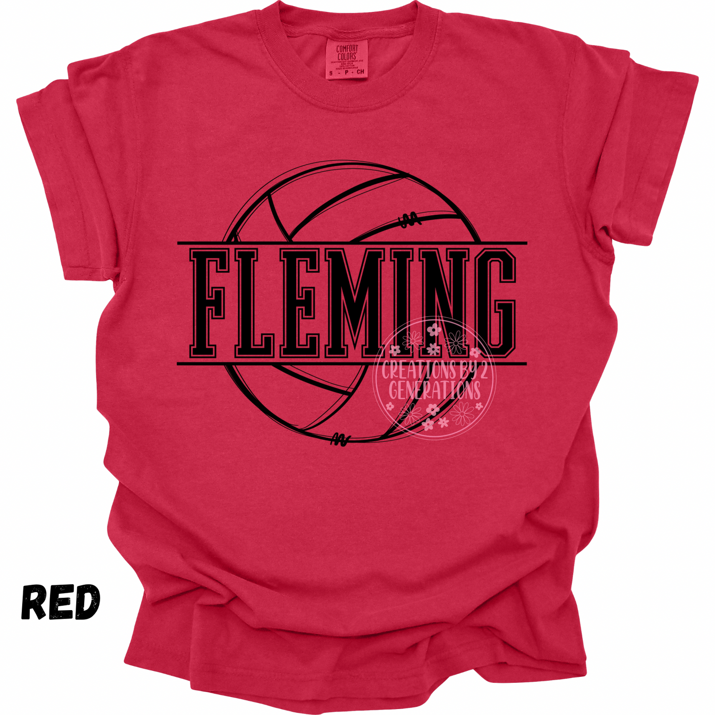 FLEMING VOLLEYBALL BLACK OUTLINE PREORDER