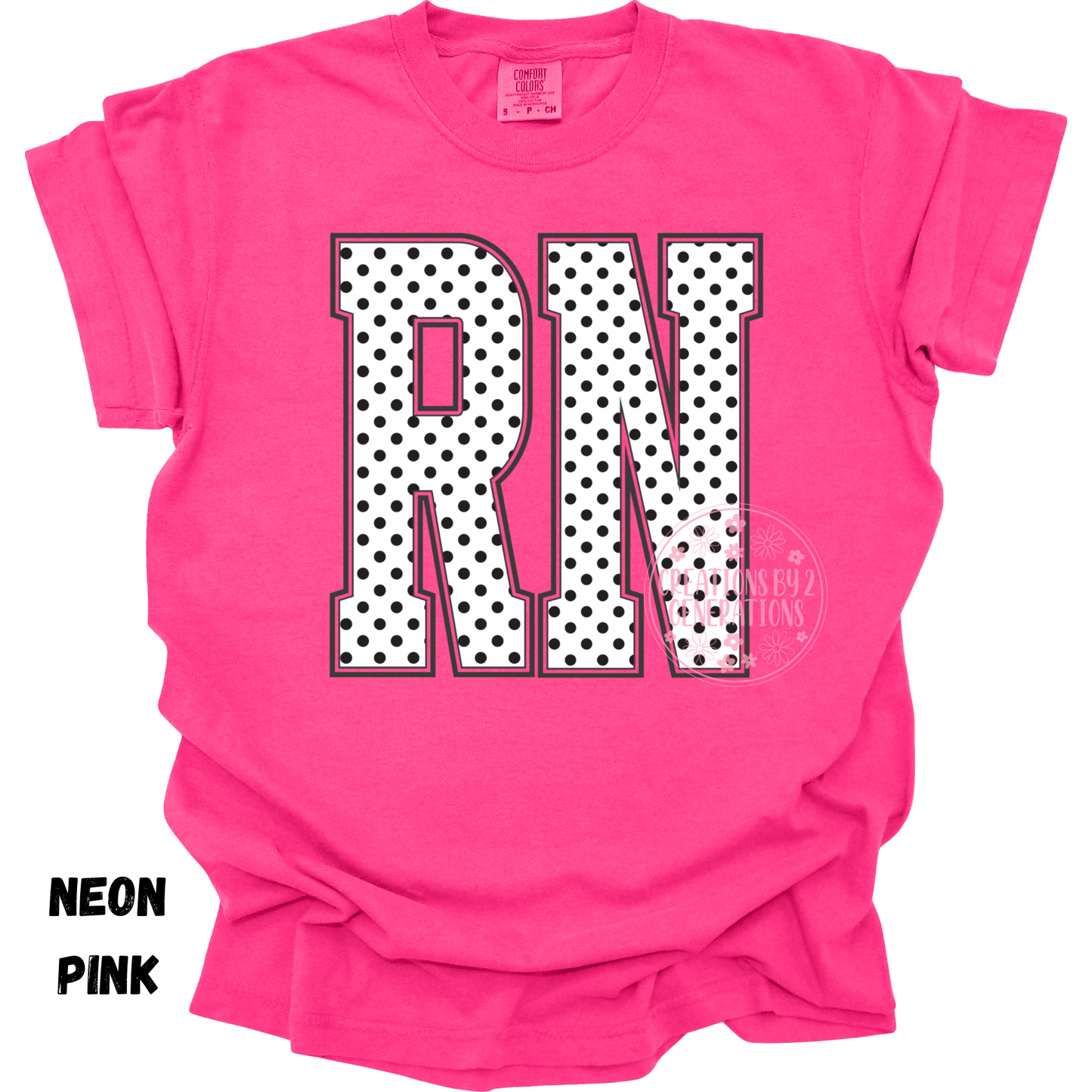 RN WHITE WITH BLACK DOTS PREORDER