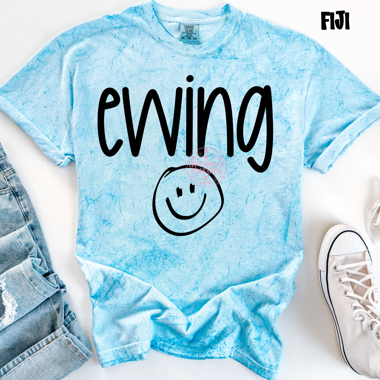 EWING WITH SMILEY FACE BLACK PREORDER