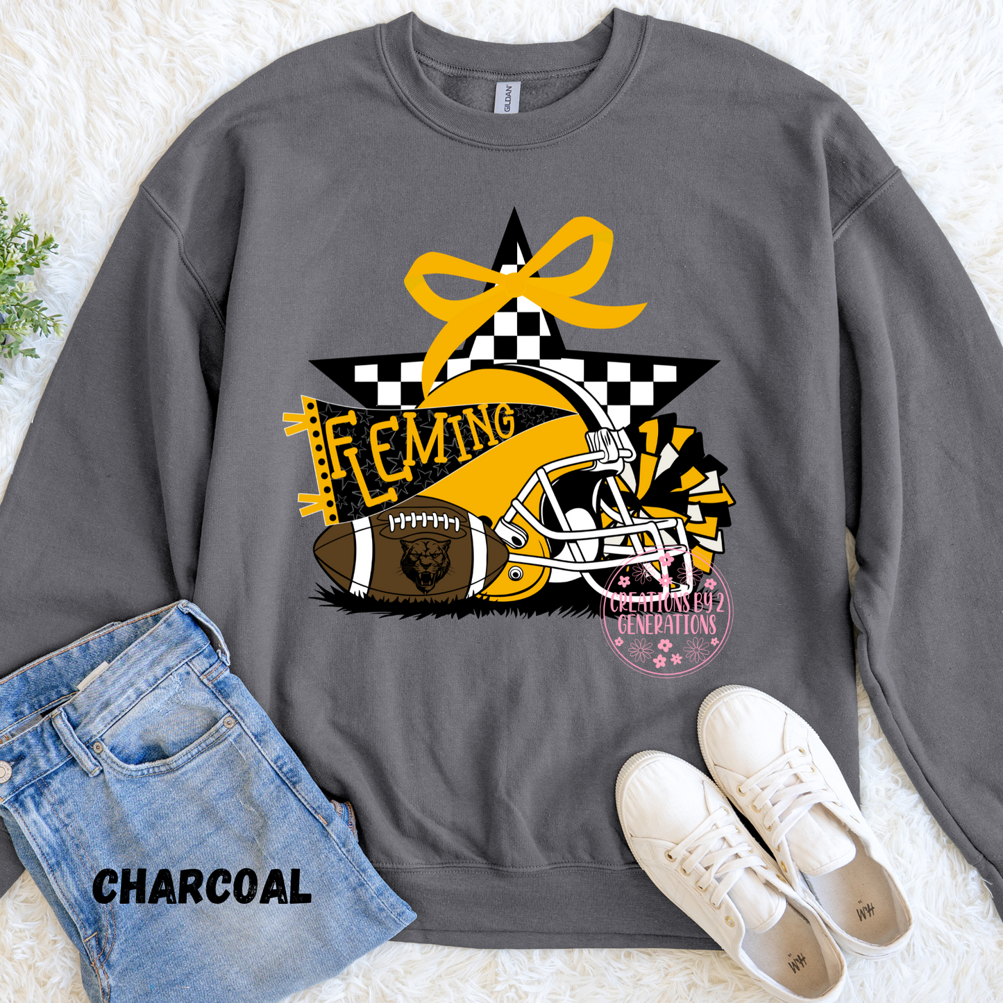FLEMING FOOTBALL WITH CHECKERED SWEATSHIRT STAR PREORDER