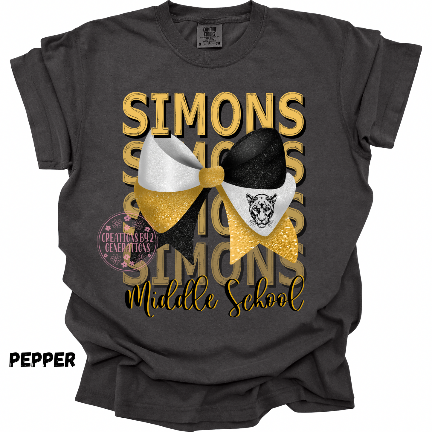 SIMONS MIDDLE SCHOOL FADE WITH BOW AJ PREORDER