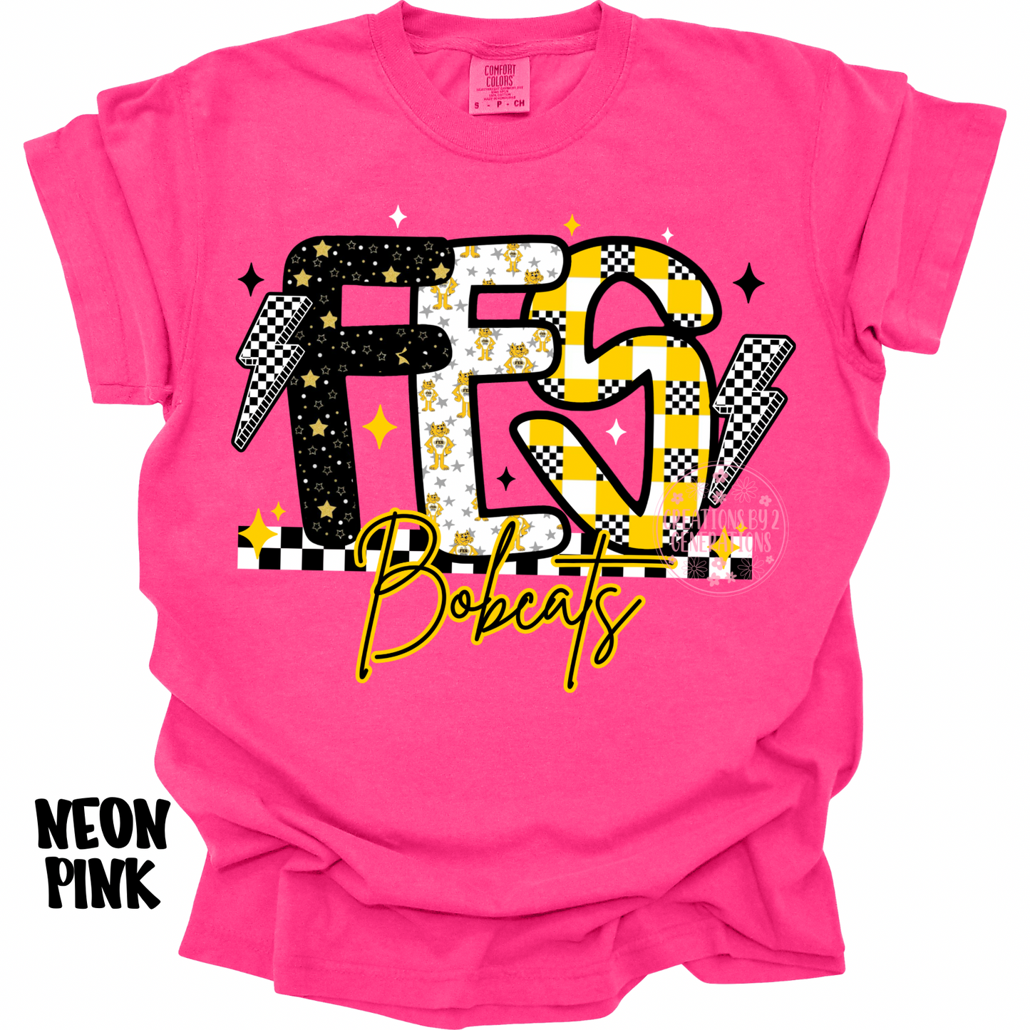 FES BOBCATS CHECKERED WITH LIGHTENING BOLTS PREORDER (YOUTH)
