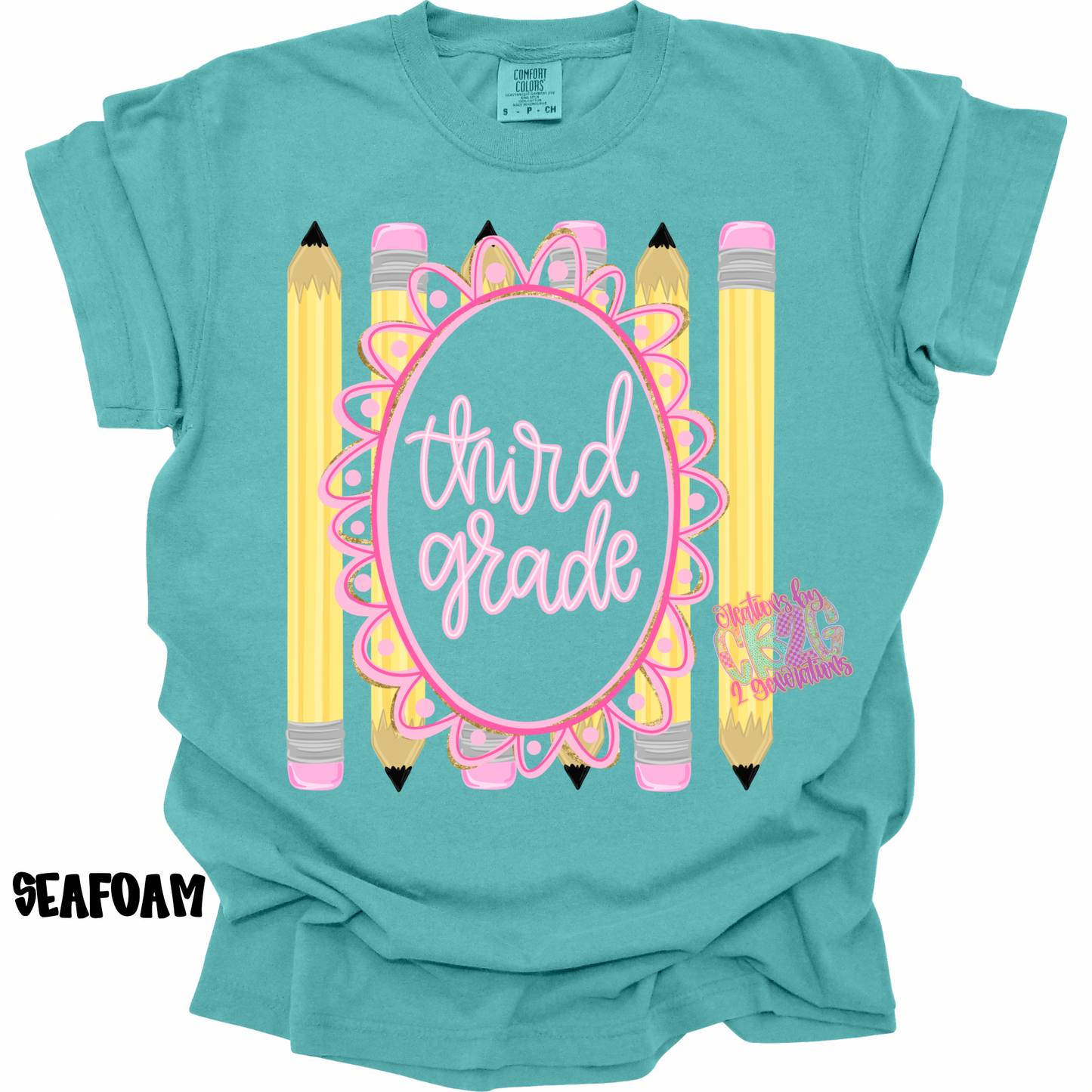 THIRD GRADE FRAME WITH PENCILS PREORDER (YOUTH)