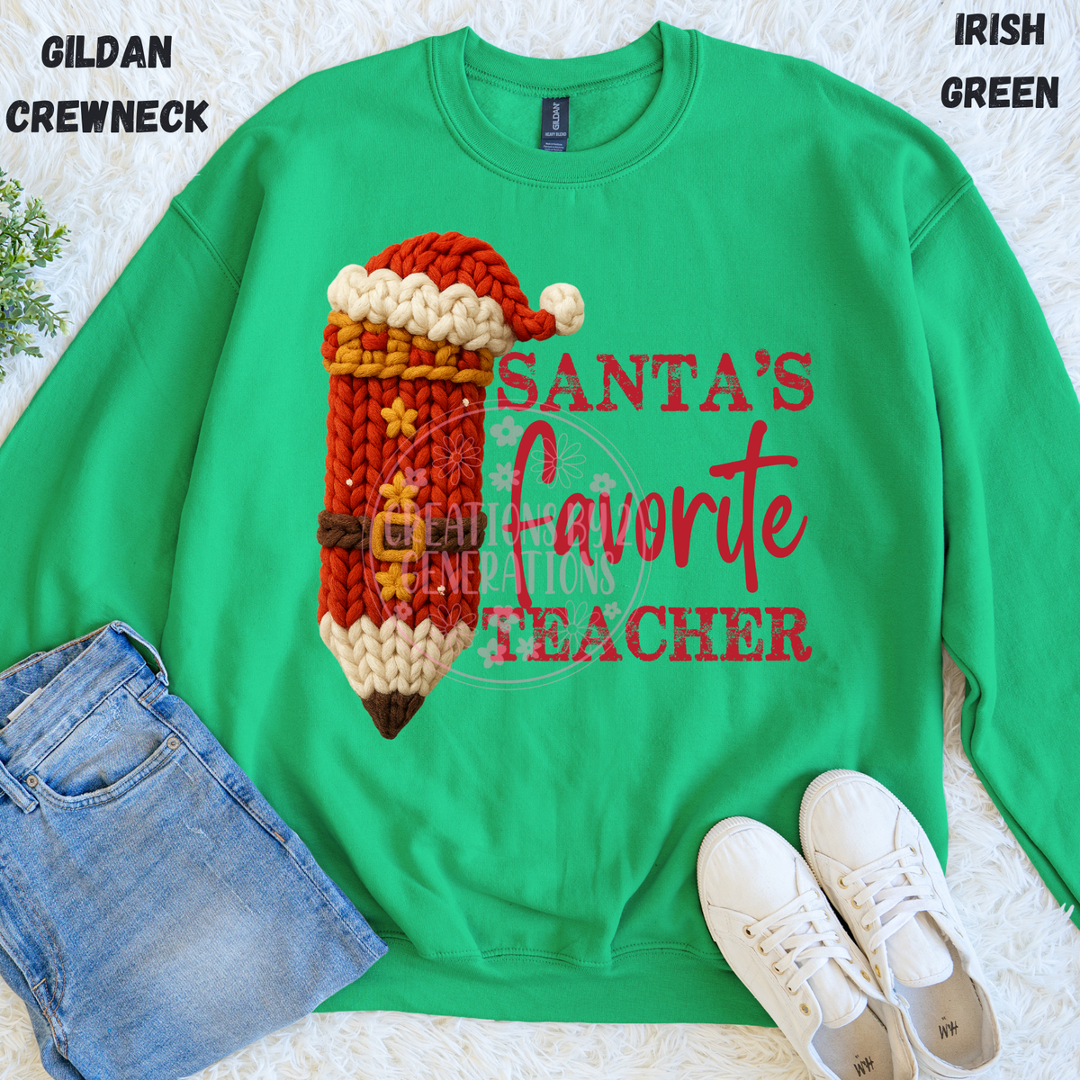 SANTA’S FAVORITE TEACHER SWEATSHIRT PREORDER