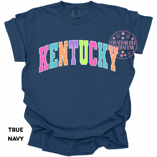 KENTUCKY COLORFUL DISTRESSED