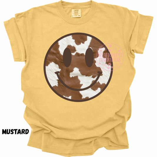 COW PRINT SMILEY FACE PREORDER