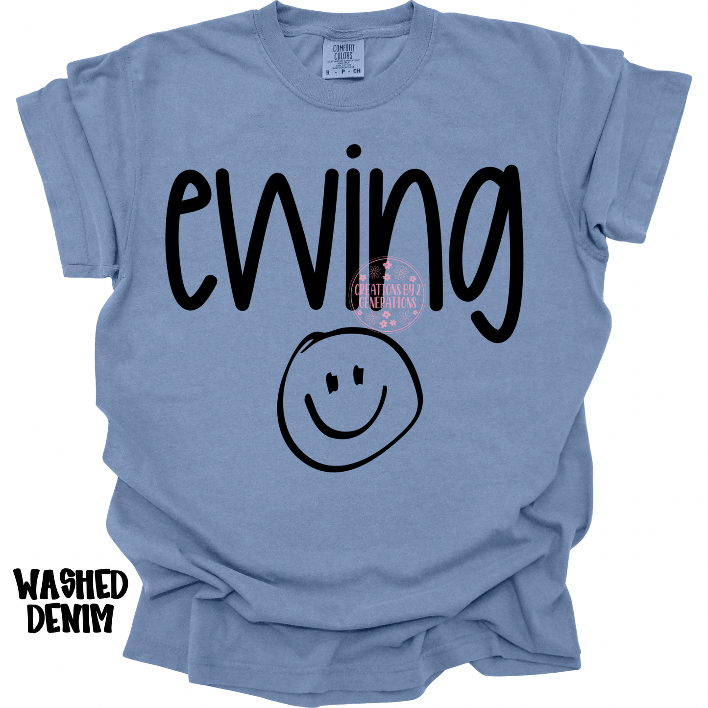 EWING WITH SMILEY FACE BLACK PREORDER