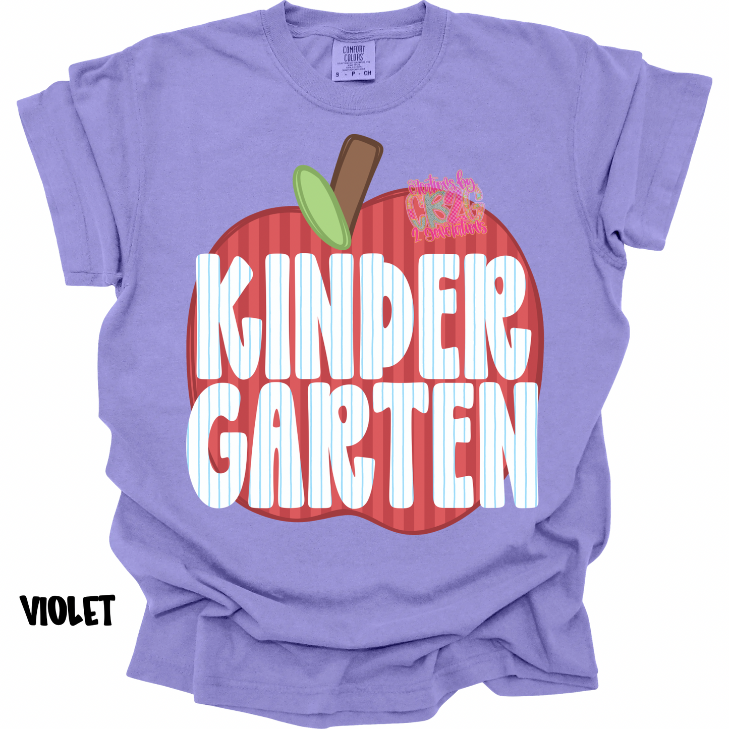 KINDERGARTEN APPLE STRIPES PREORDER (YOUTH)