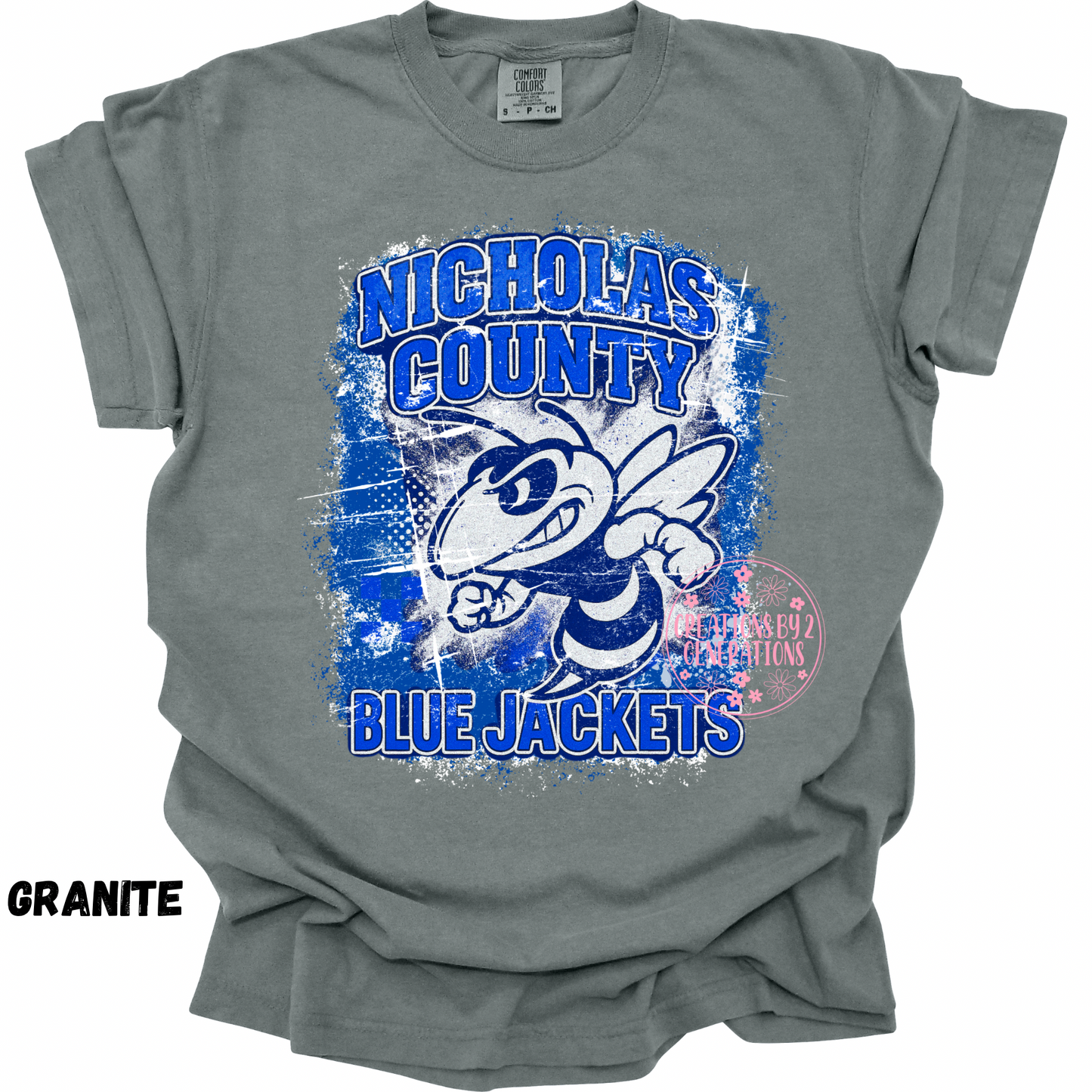 NICHOLAS COUNTY BLUE JACKETS GRUNGE PREORDER (YOUTH)