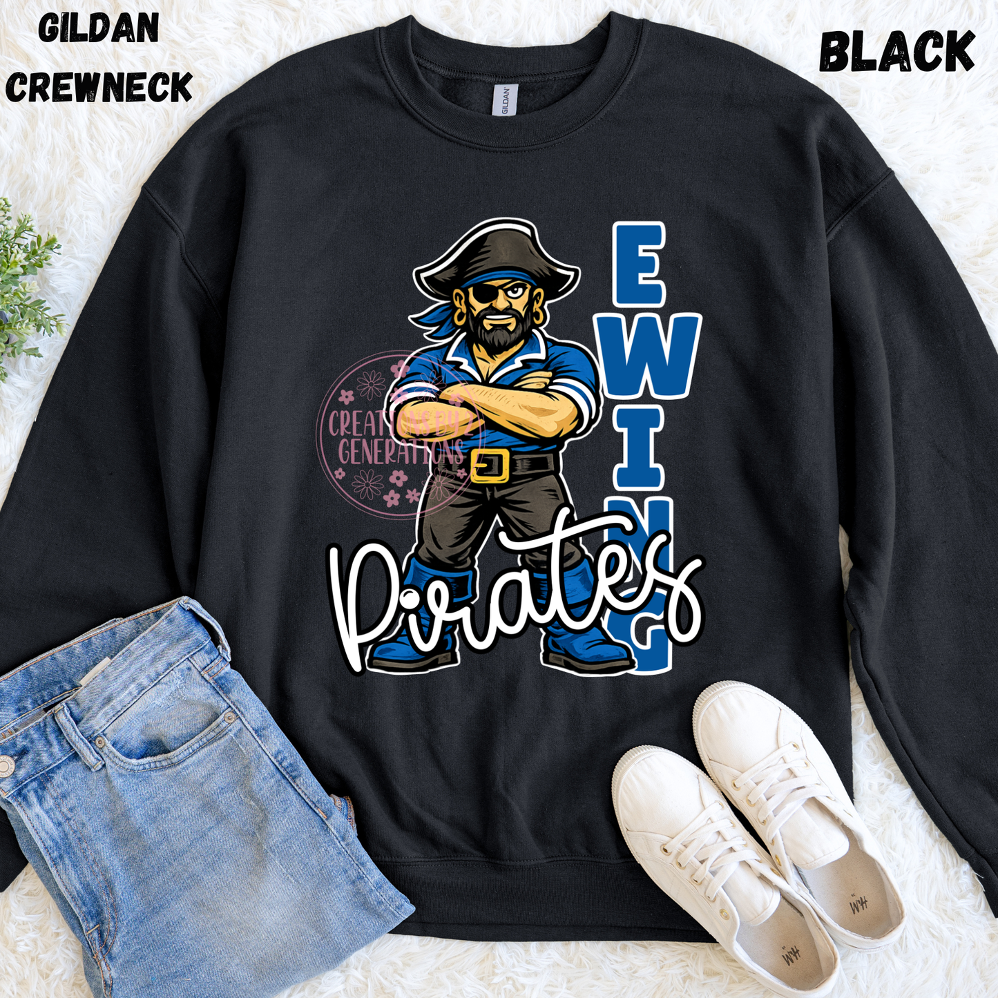 EWING PIRATES WITH PIRATE SWEATSHIRT