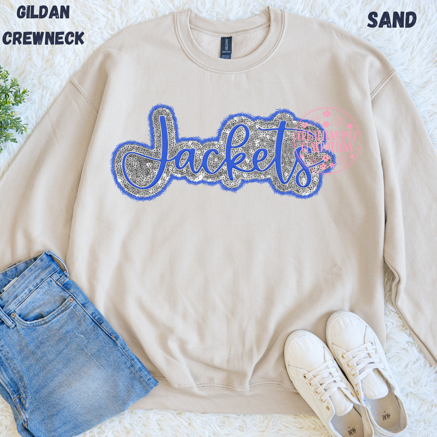 JACKETS FAUX SEQUINS SWEATSHIRT