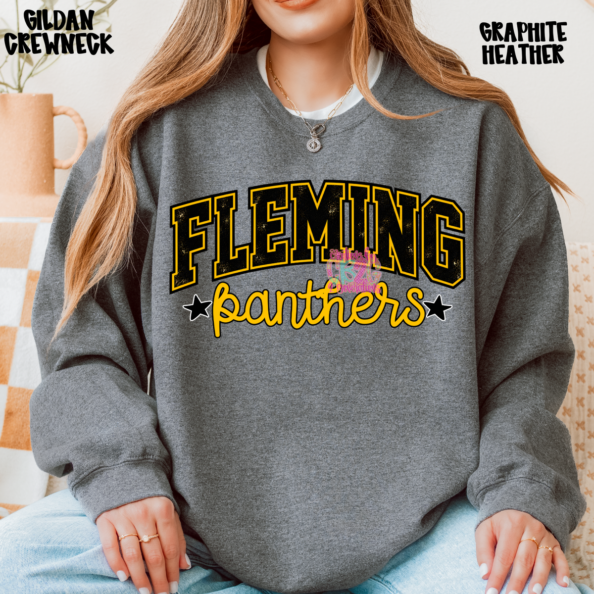 FLEMING PANTHERS DISTRESSED LOOK PREORDER
