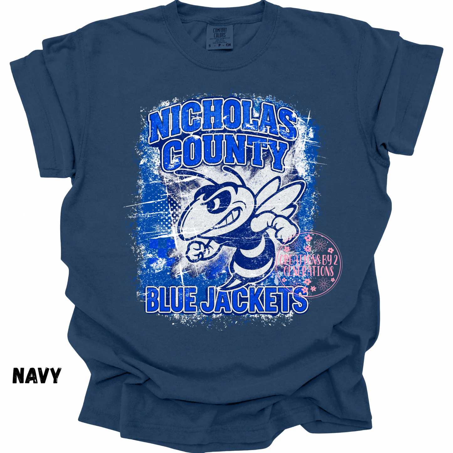 NICHOLAS COUNTY BLUE JACKETS GRUNGE PREORDER (YOUTH)