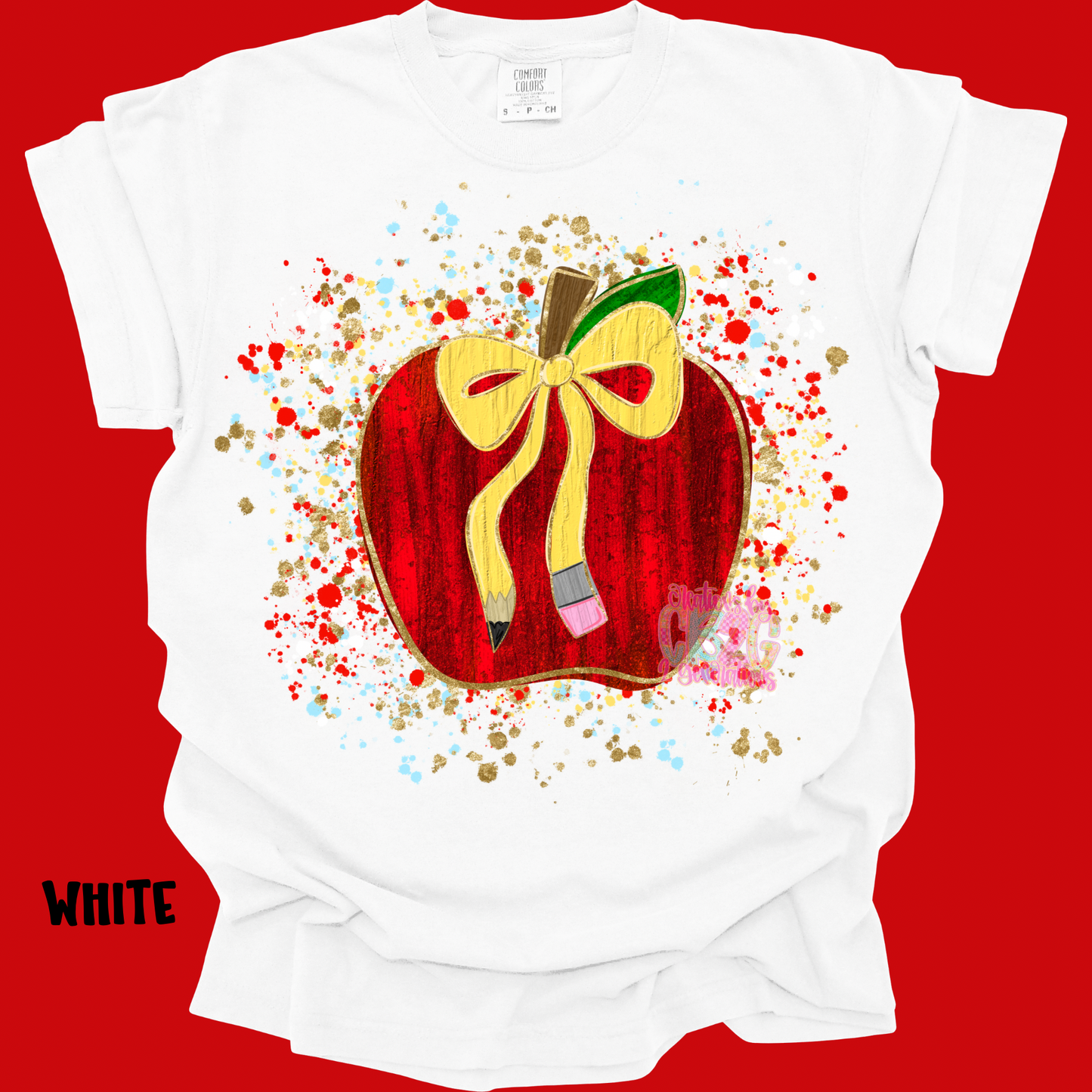 APPLE FAUX TEXTURED SPLATTER PREORDER