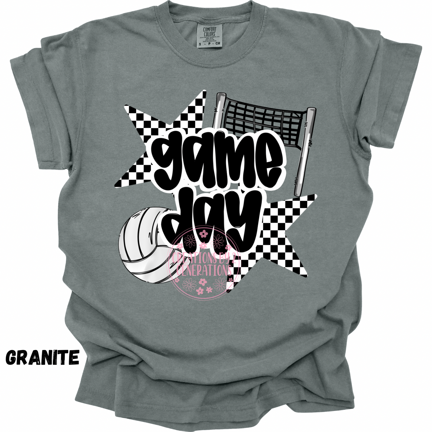 GAME DAY VOLLEYBALL CHECKERED STAR PREORDER