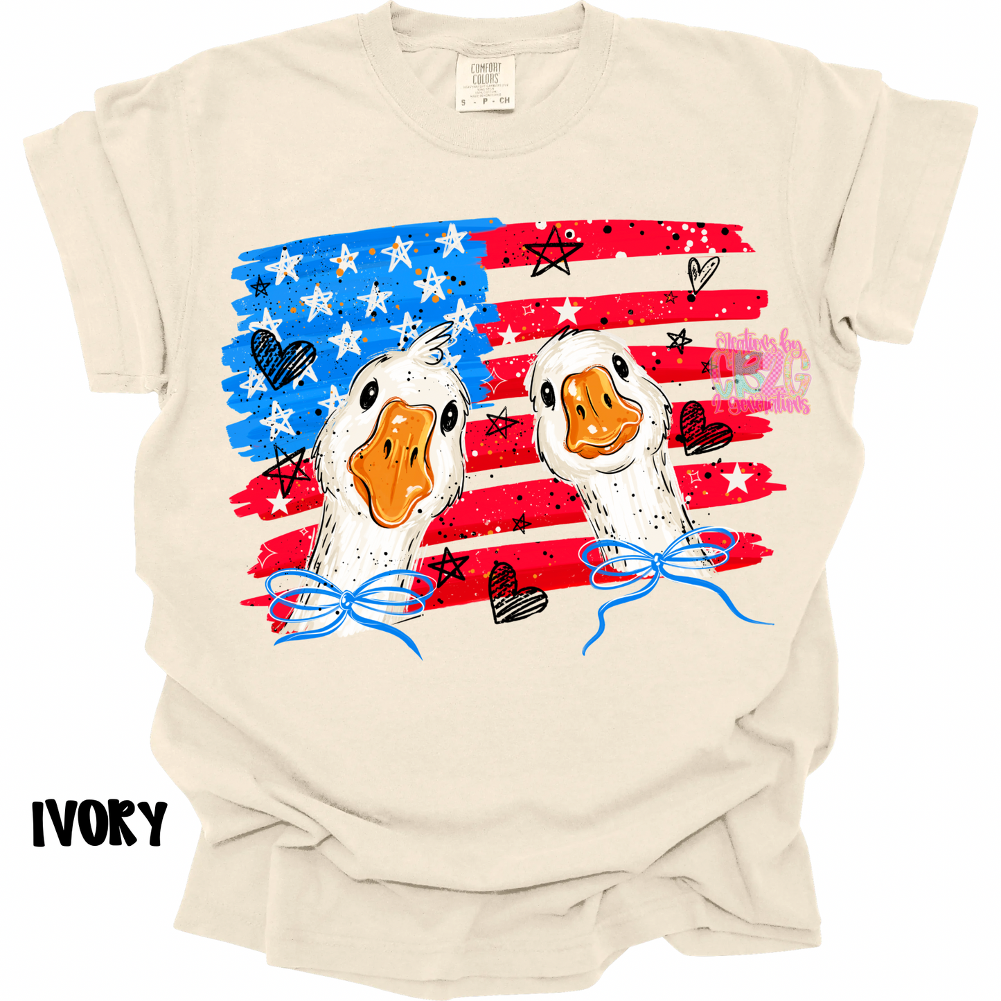 2 GEESE WITH FLAG PREORDER