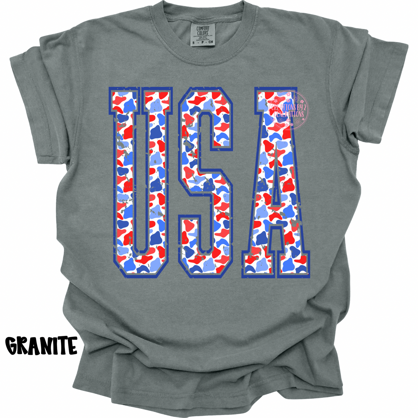 USA RWB CAMO LETTERS PREORDER (YOUTH)