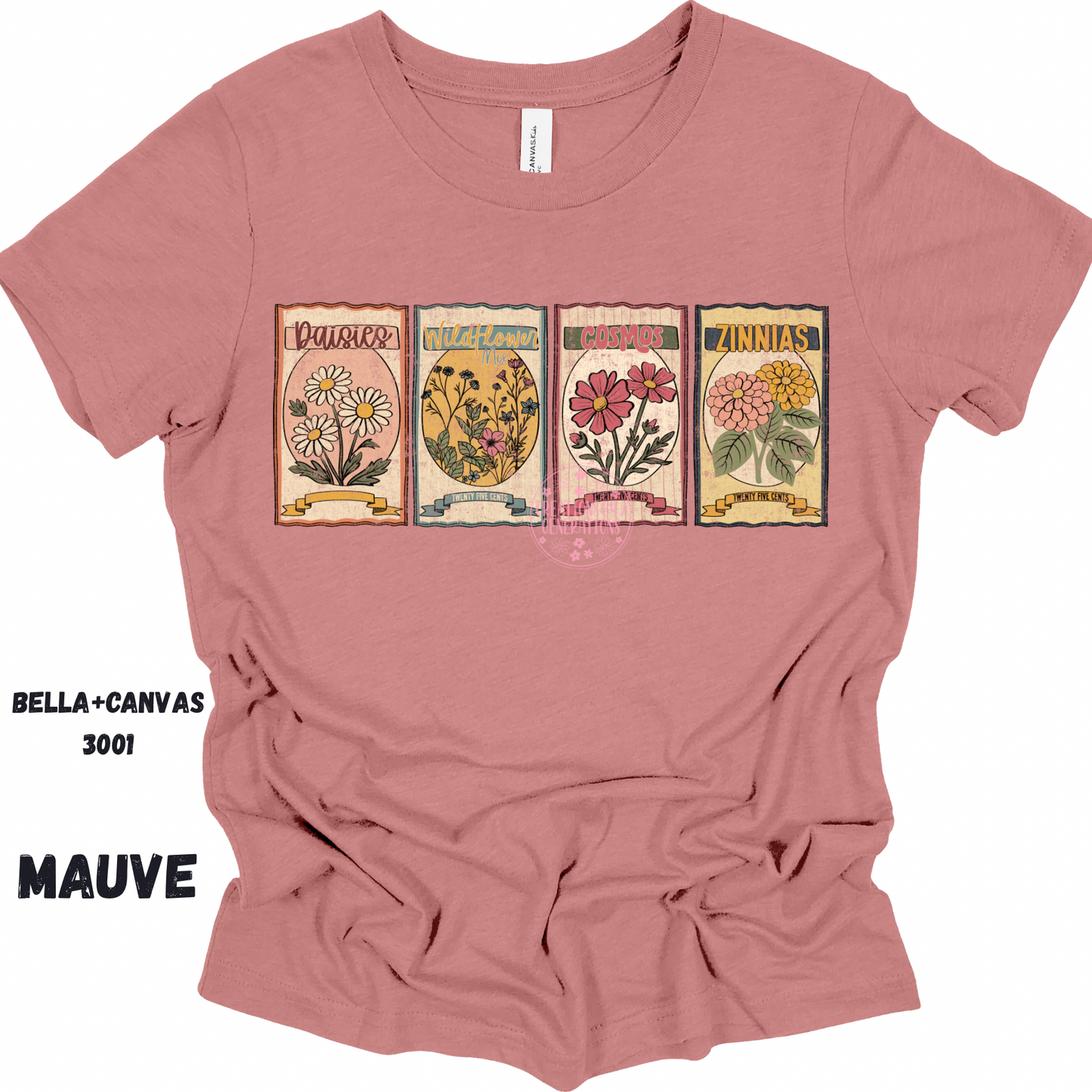 FLOWER SEEDS BELLA + CANVAS SS PREORDER