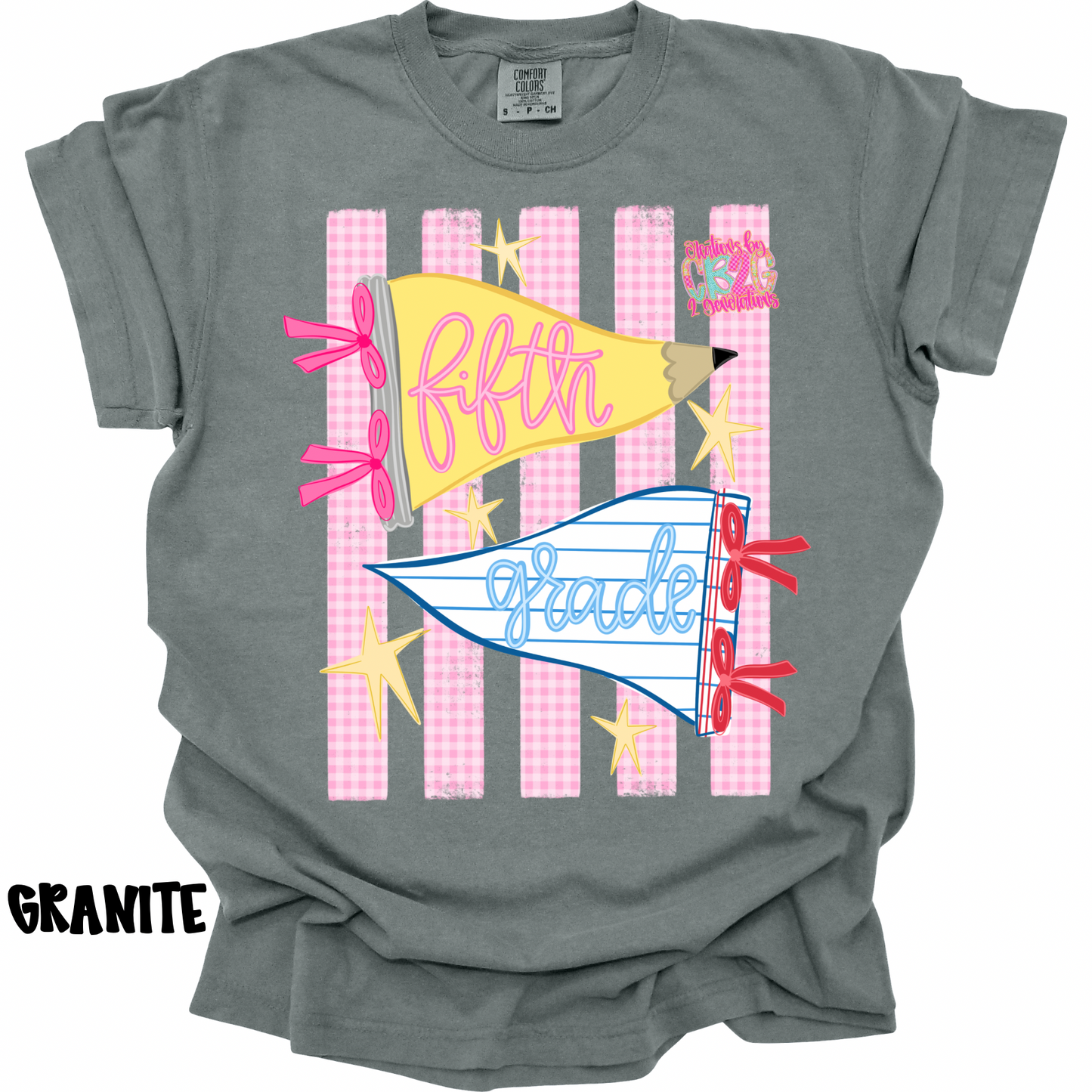 FIFTH GRADE PENNANT WITH STRIPES PREORDER (YOUTH)