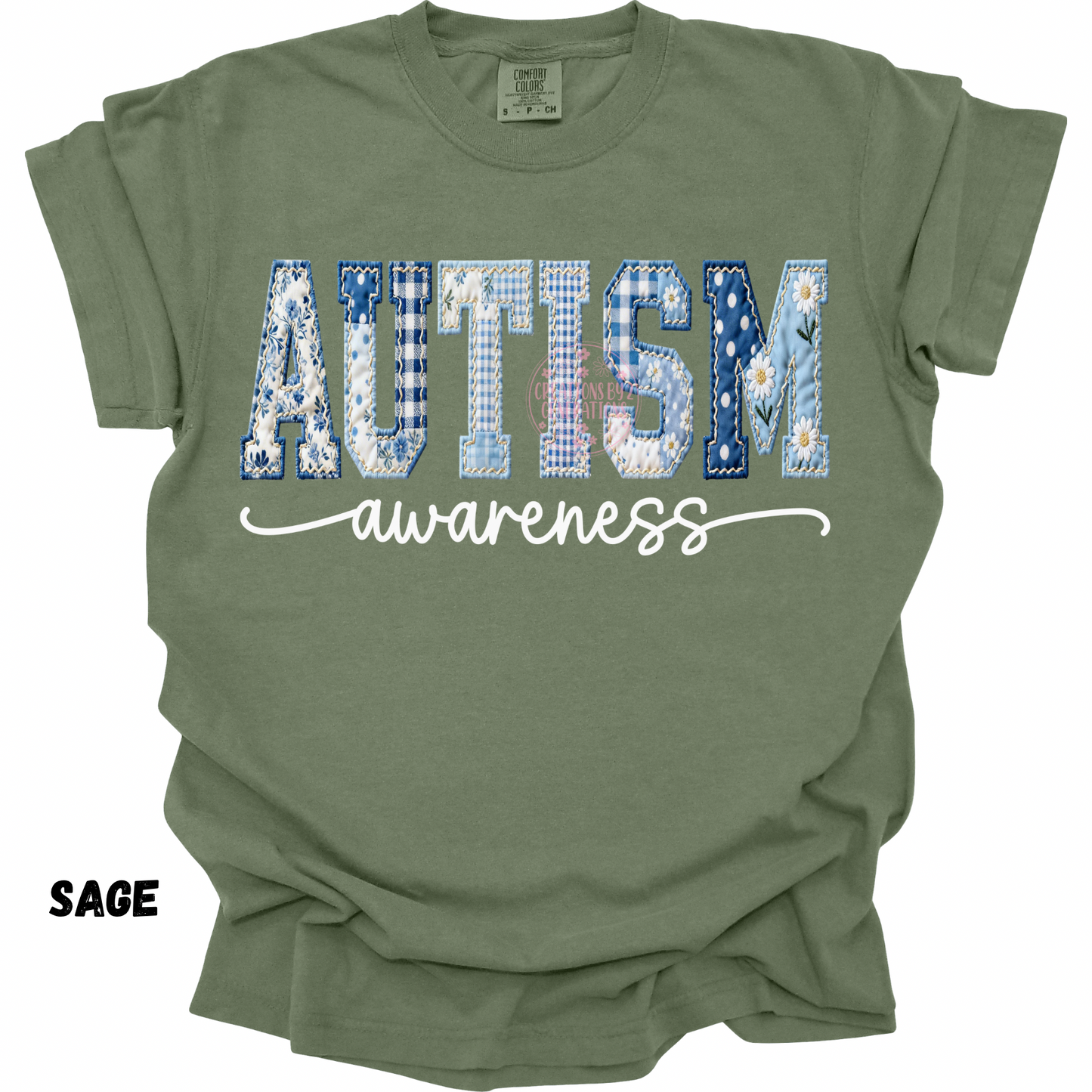 AUTISM AWARENESS FAUX QUILTED PREORDER
