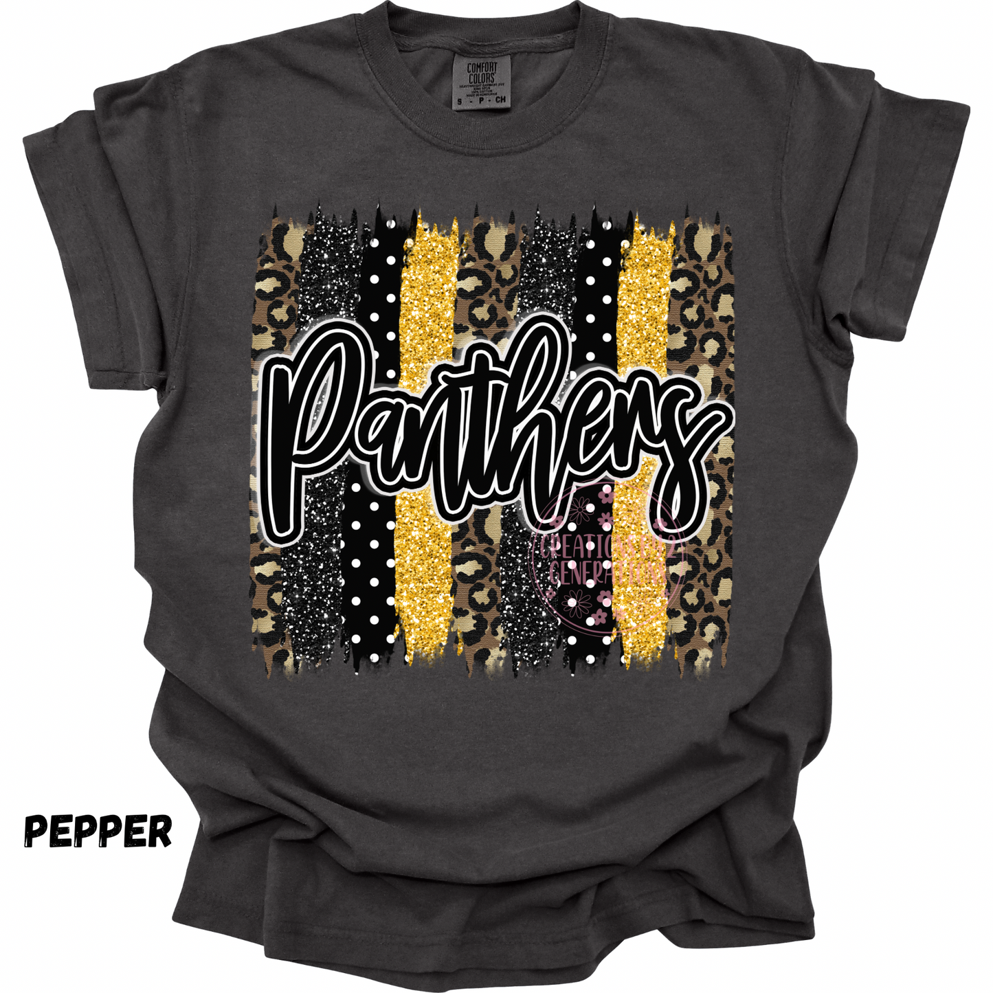 PANTHERS BLACK & GOLD BRUSHSTROKES PREORDER