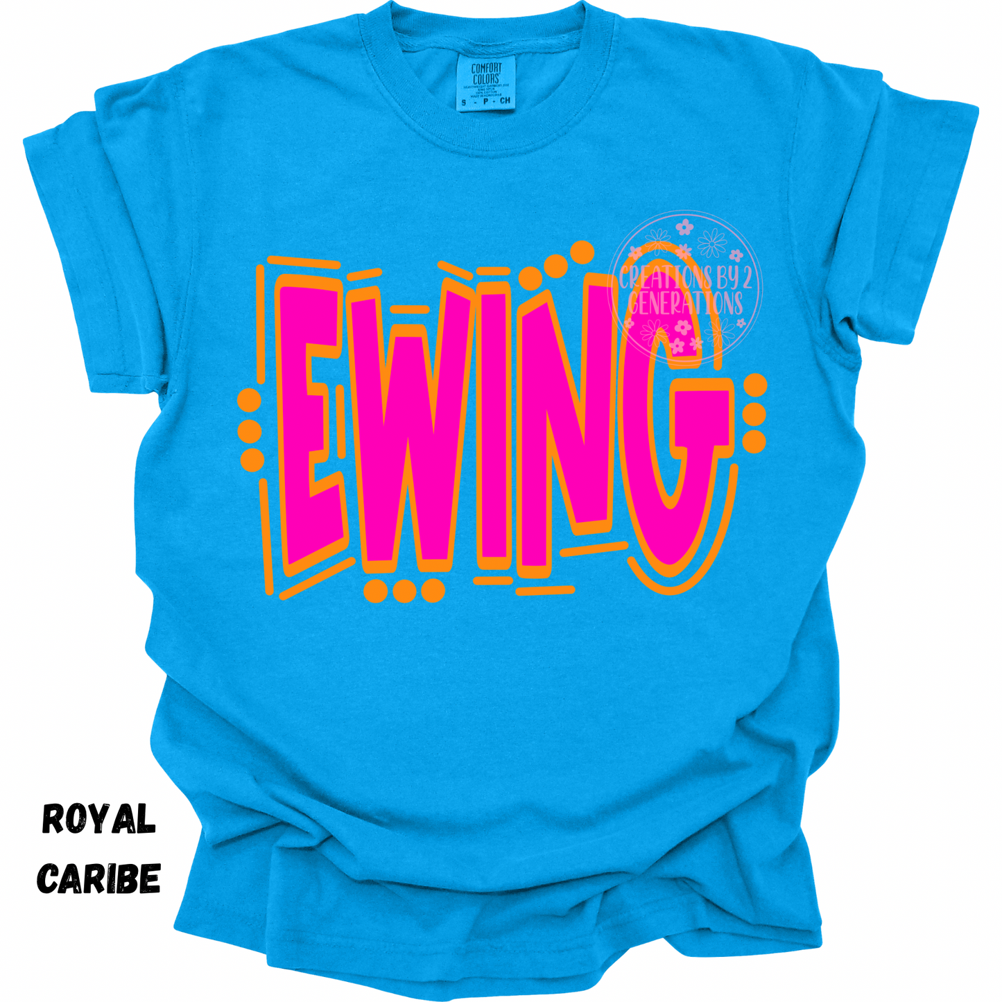 EWING PINK & ORANGE DOODLE PREORDER