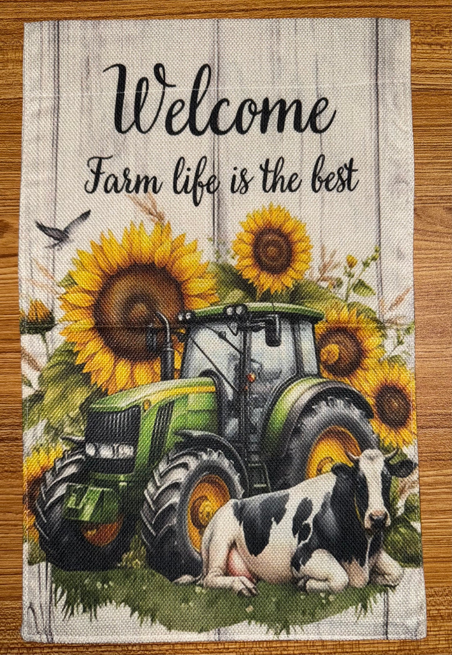 WELCOME FARM LIFE IS THE BEST FLAG