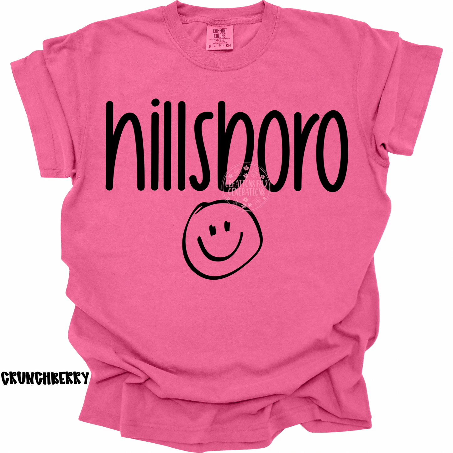 HILLSBORO WITH SMILEY FACE BLACK PREORDER