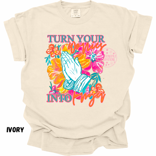 TURN YOUR WORRIES INTO PRAYER PRINT