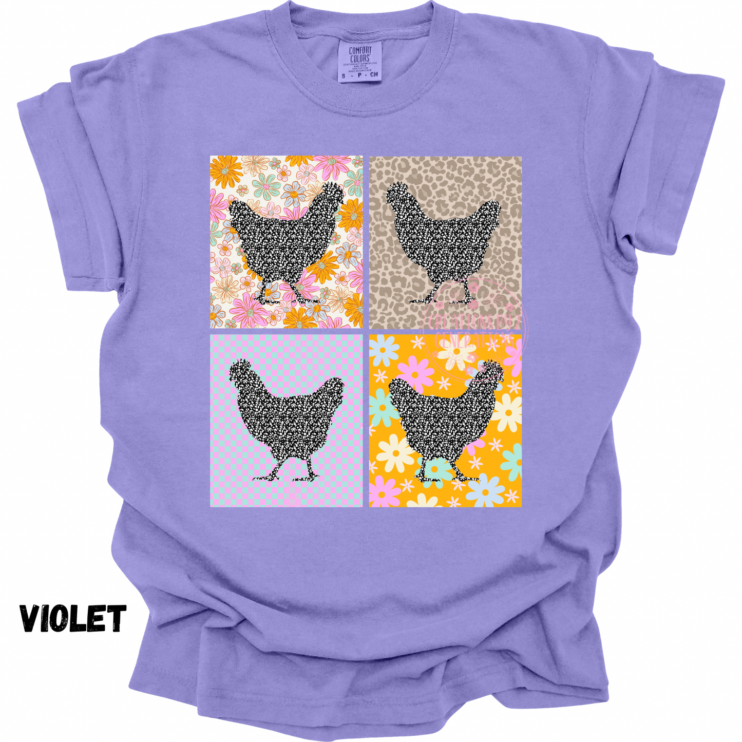 FLORAL CHICKEN SQUARES PREORDER