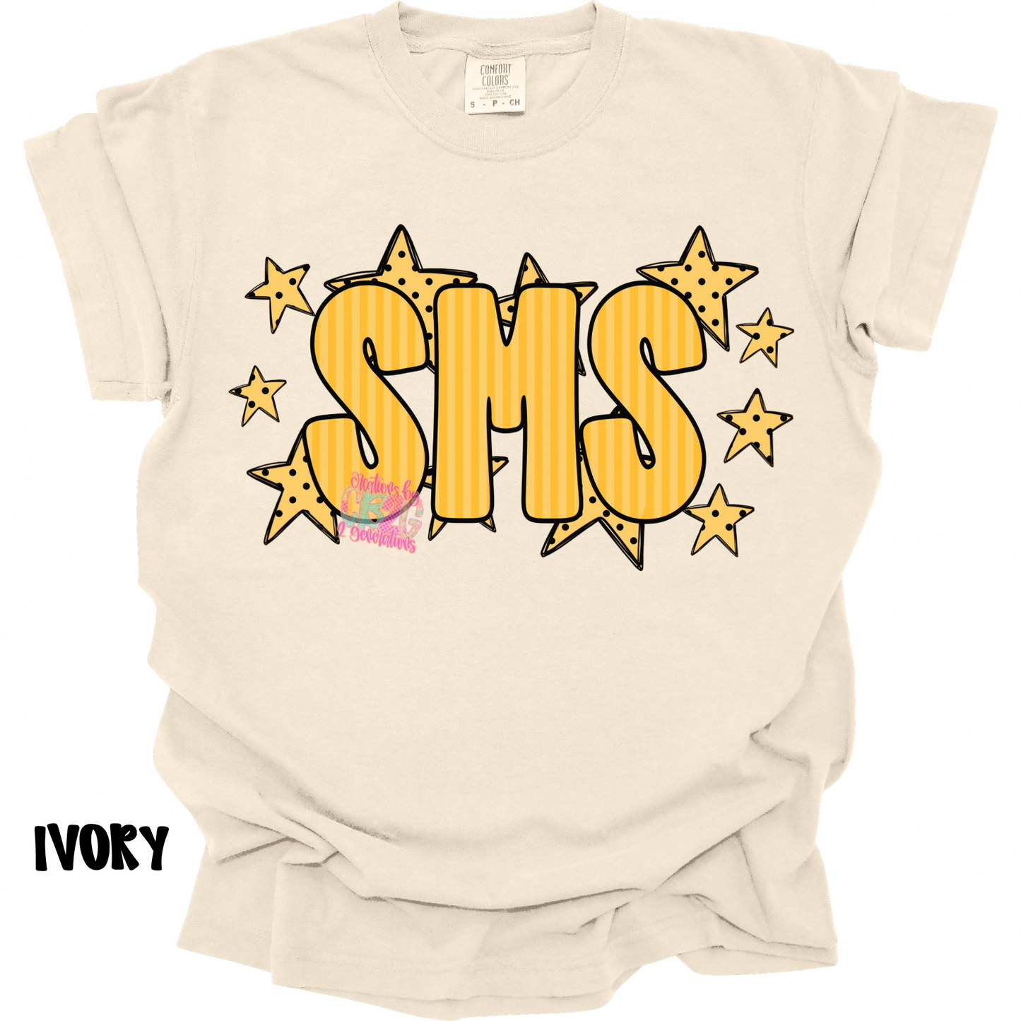 SMS YELLOW STRIPES WITH STARS PREORDER