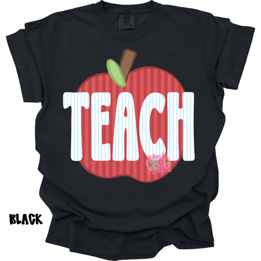 TEACH APPLE STRIPES PREORDER