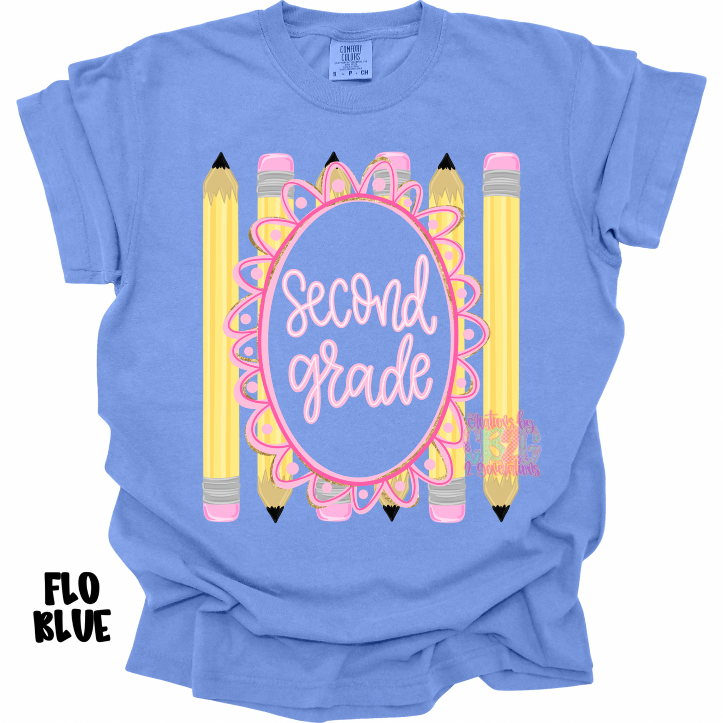 SECOND GRADE WITH FRAME & PENCILS PREORDER (YOUTH)