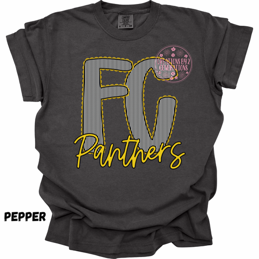 FC STRIPES PANTHERS FAUX EMBROIDERY YOUTH