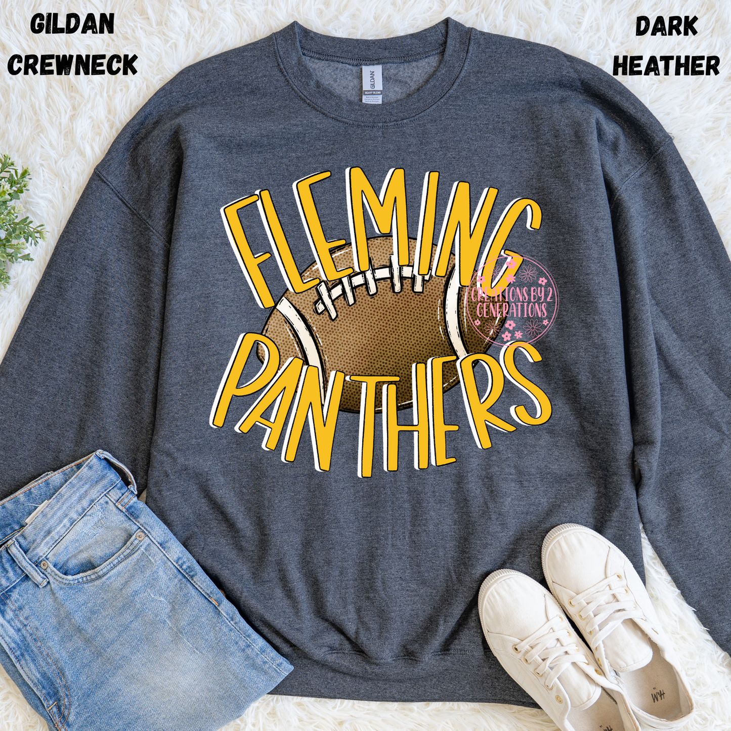 FLEMING PANTHERS FOOTBALL SWEATSHIRT PREORDER (YOUTH)