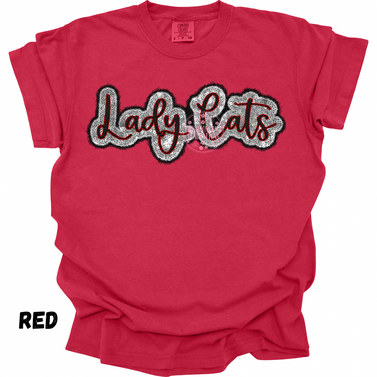 LADY CATS FAUX EMBROIDERY