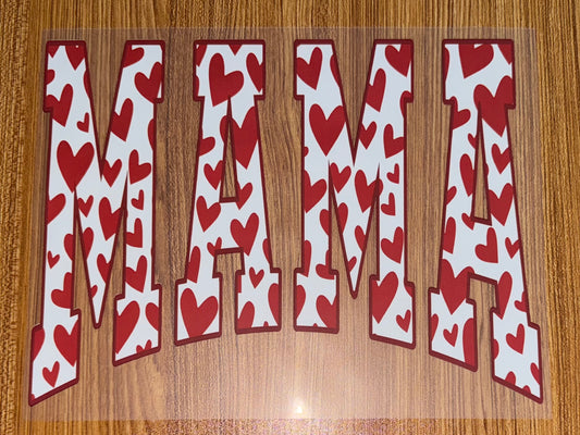 MAMA with red hearts