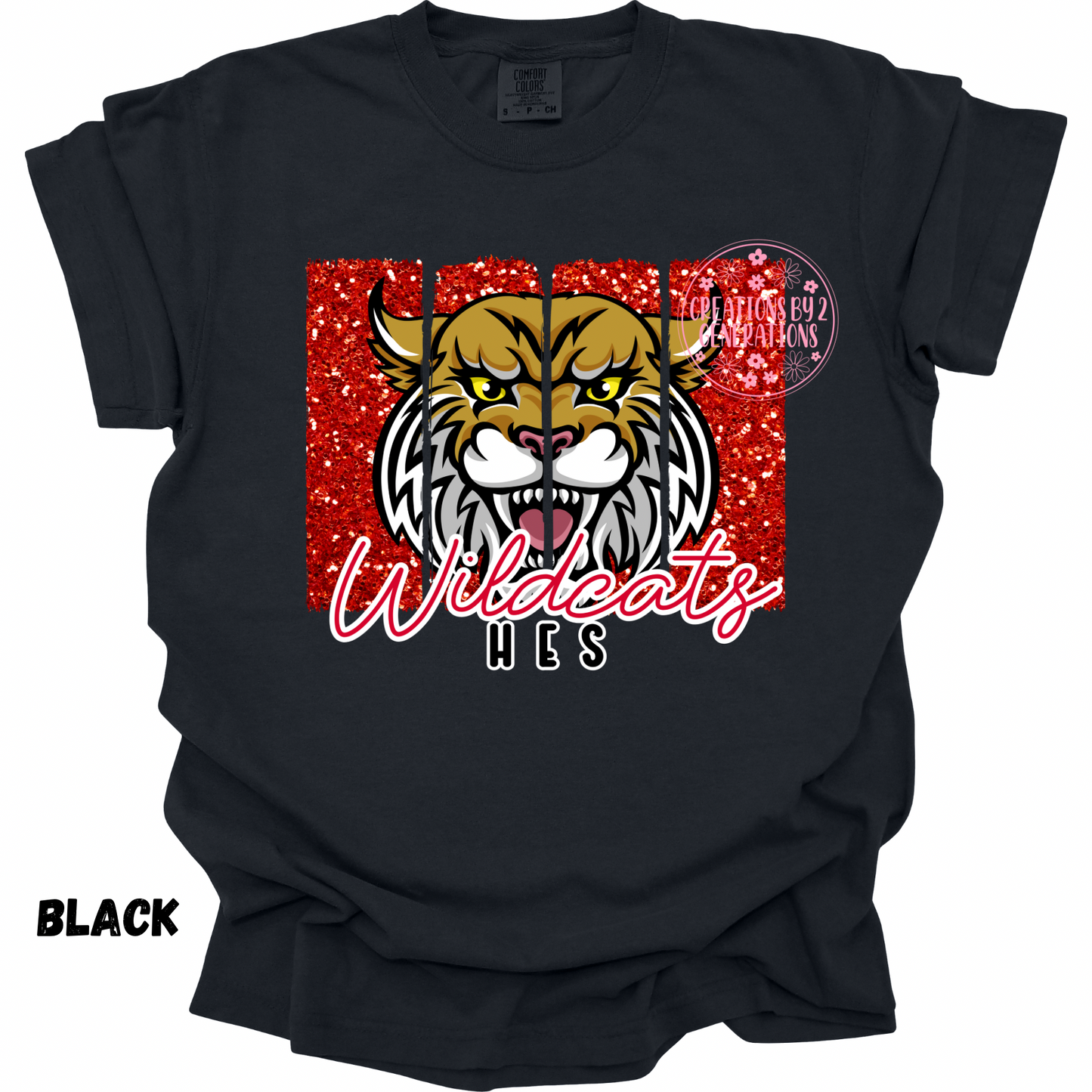WILDCATS HES RED GLITTER BACKGROUND PREORDER