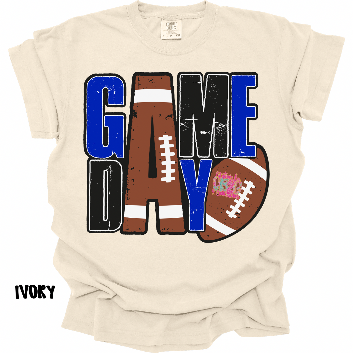 GAME DAY FOOTBALL BLUE/BLACK/WHITE PREORDER