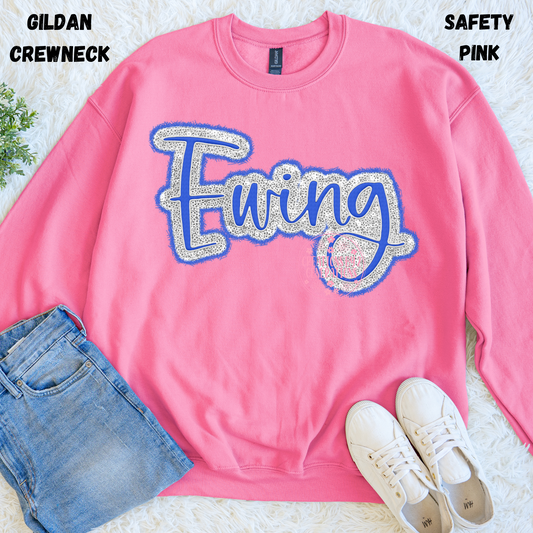 EWING CURSIVE FAUX SEQUINS SWEATSHIRT PREORDER (YOUTH)
