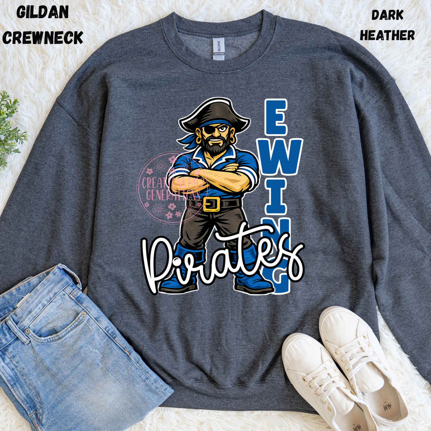 EWING PIRATES WITH PIRATE SWEATSHIRT