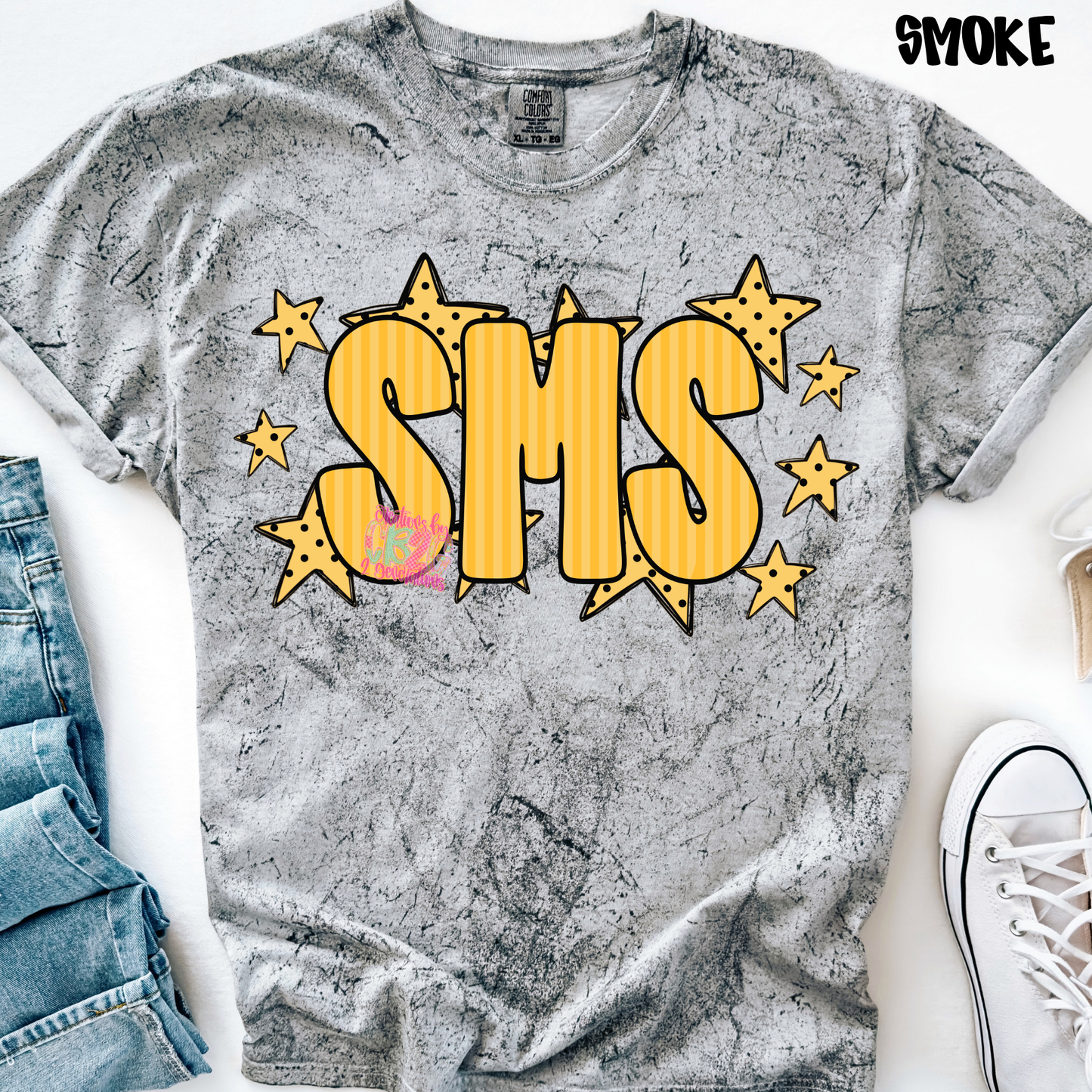 SMS YELLOW STRIPES WITH STARS PREORDER