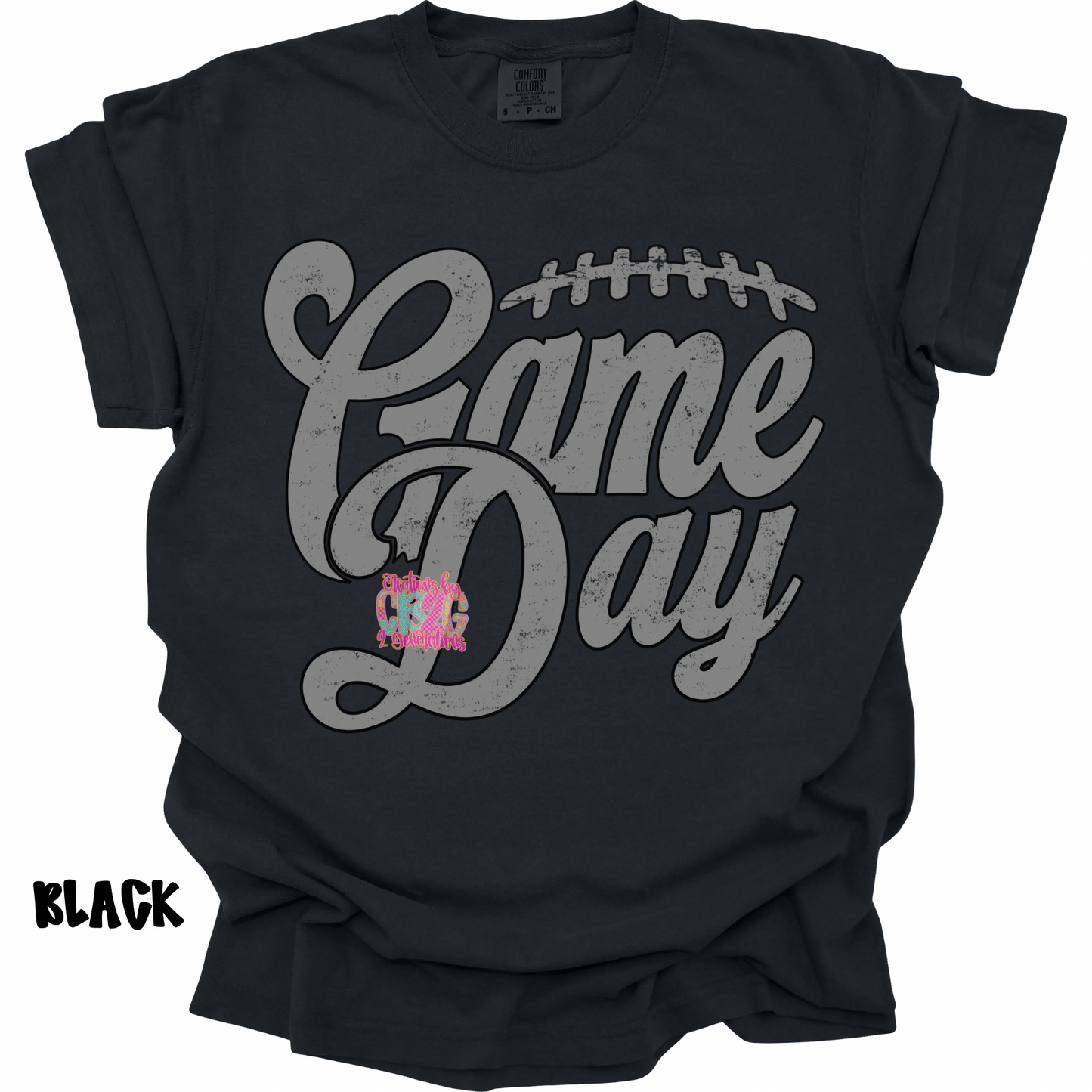 GAME DAY GREY FOOTBALL STITCHES PREORDER