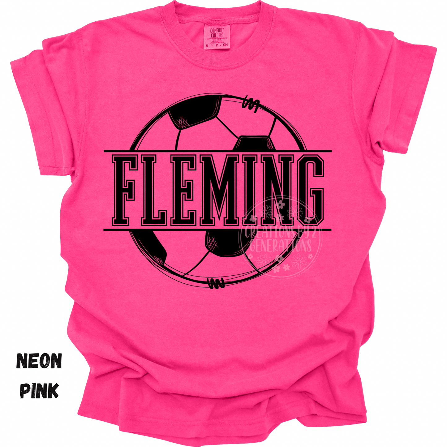 FLEMING SOCCER BLACK OUTLINE PREORDER (YOUTH)