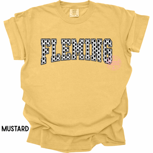FLEMING SOCCER WORD PRINT