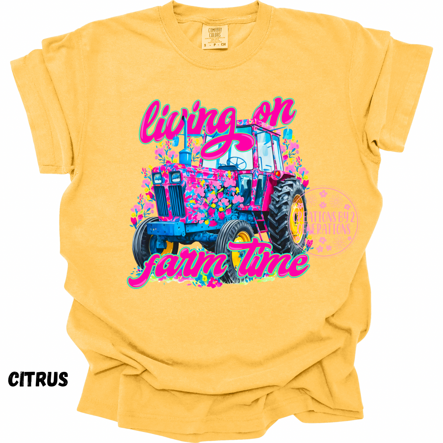 LIVING ON FARM TIME PRINT