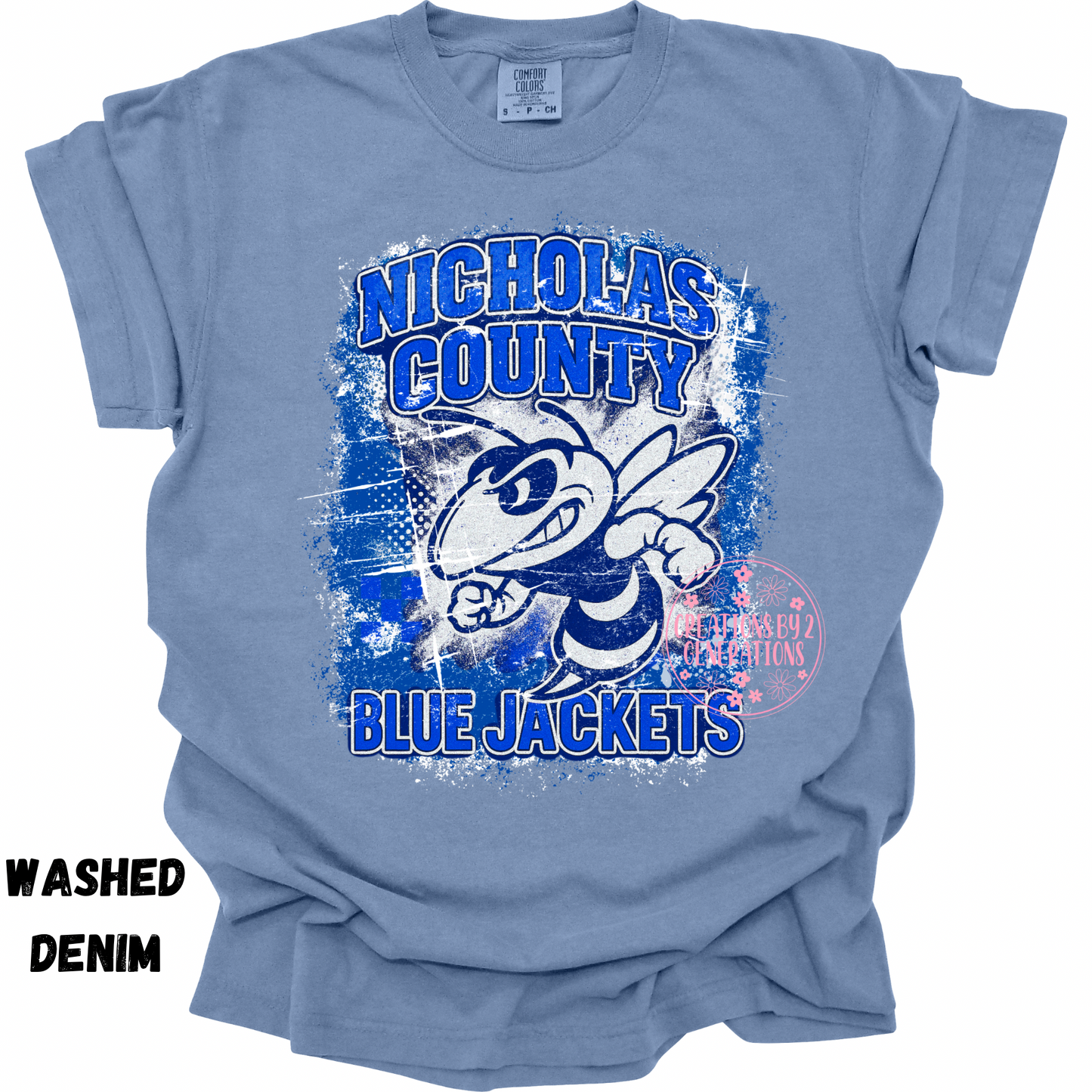 NICHOLAS COUNTY BLUE JACKETS GRUNGE PREORDER (YOUTH)