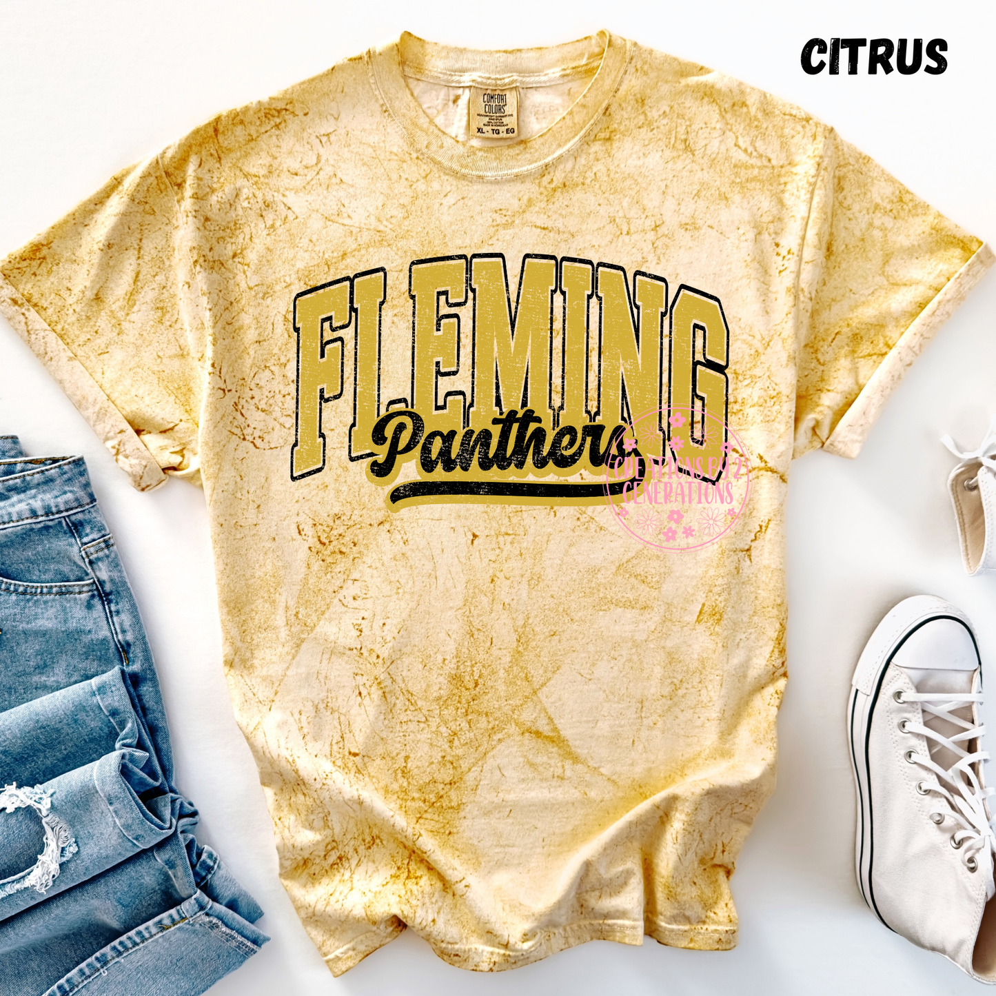 FLEMING PANTHERS DISTRESSED