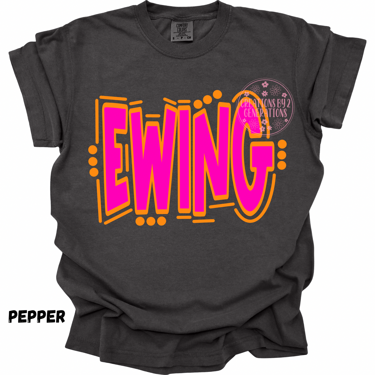 EWING PINK & ORANGE DOODLE PREORDER