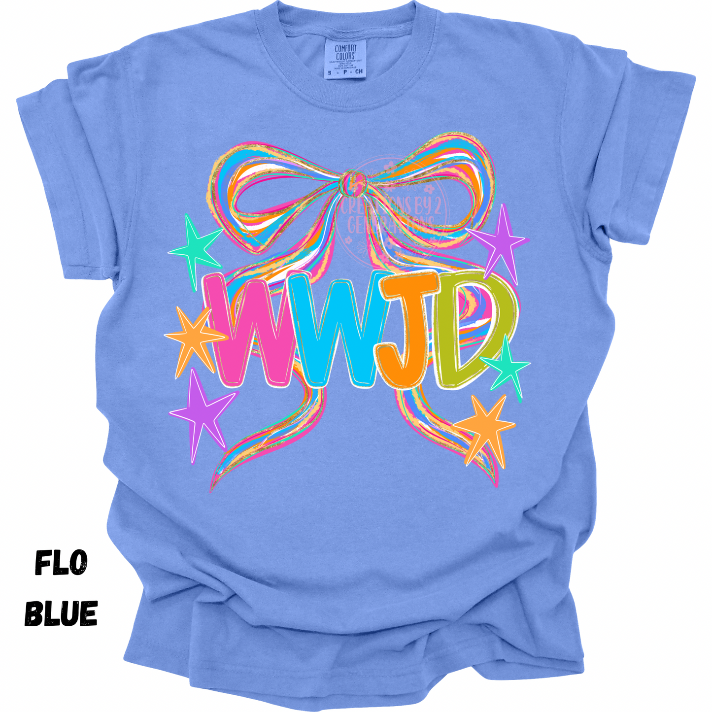 WWJD COLORFUL WITH BOW PREORDER